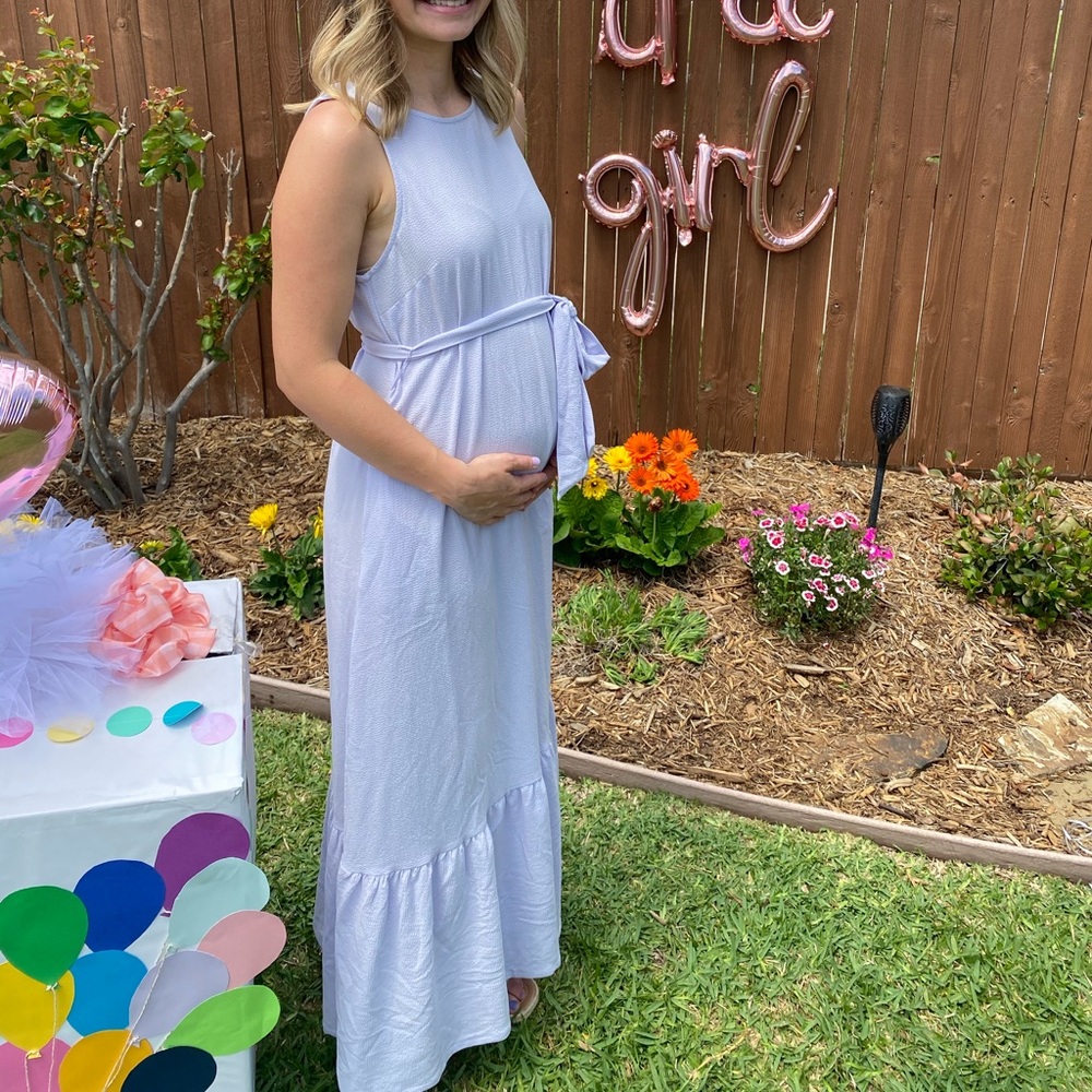 Maxi lavender gauzy dress